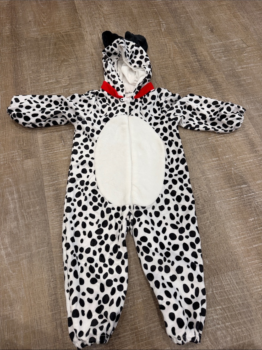Dalmatian Spot Hooded Kids Halloween Costume - Black & White